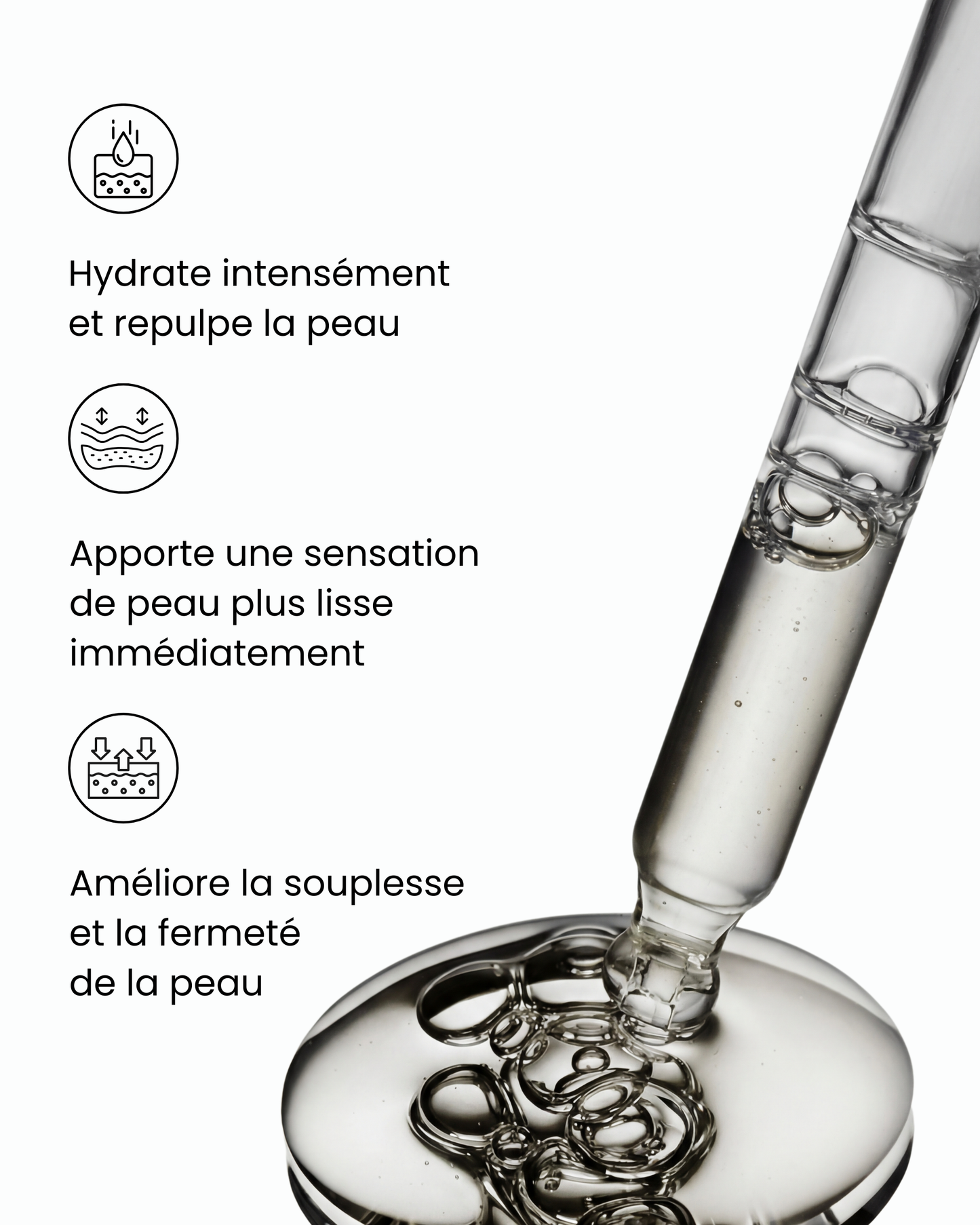 Sérum hydratant – Redonne souplesse à la peau et améliore la fermeté