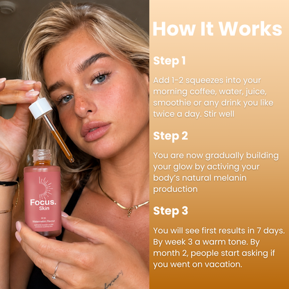 Bruiningsdruppels – Versterkt de warme teint van de huid en ondersteunt een natuurlijke, zongebruinde glow.